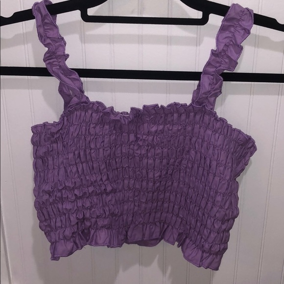 Purple Ruffle Top - Picture 1 of 2